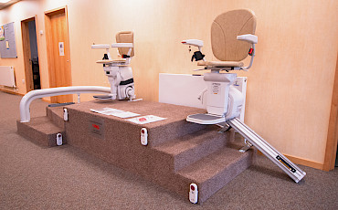 Stairlifts kindly donated and maintained by Advanced Stairlifts and Mobility Solutions